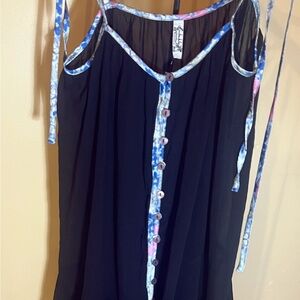 Free People Intimates Bali Sweet Nothing Slip Mini Dress Shirt Sz. XSmall